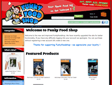 Tablet Screenshot of funkyfoodshop.com